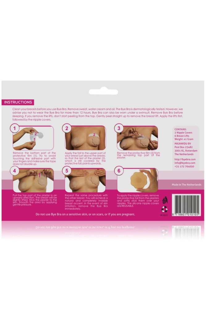 BYE-BRA - VOLUMIZZANTE PER IL SENO + COPRI CAPEZZOLI IN SILICONE COPPA F/H