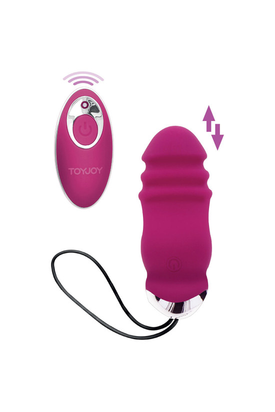 TOYJOY - VIBRATORE FUCSIA HAPPINESS SUNN SIDE UP AND DOWN CON TELECOMANDO