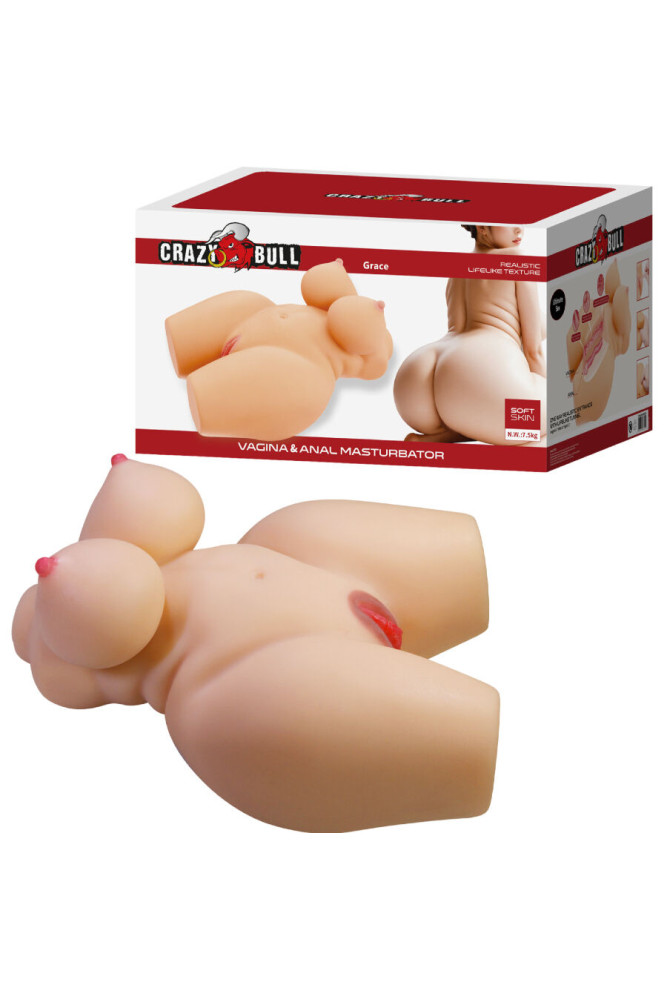 CRAZY BULL - GRACE TORSO FEMMINILE REALISTICO VAGINA E ANALE 7