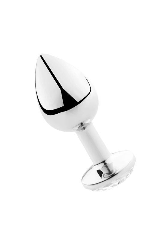 SECRETPLAY - PLUG ANALE TRASPARENTE ALLUMINIO 8 CM