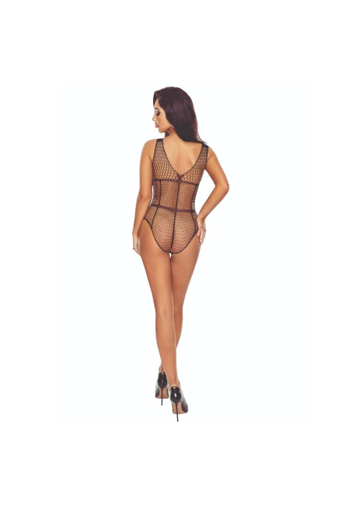 PASSION - BS114 BODYSTOCKING CON GRIGLIA NERA