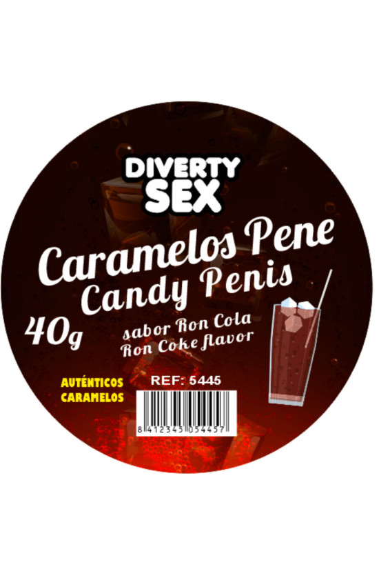 DIABLO PICANTE - 20 CARAMELLE PER PENE AL GUSTO RON COLA