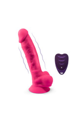 SILEXD - MODELLO PENE REALISTICO 18 VIBRAZIONE ROSA + TELECOMANDO LRS