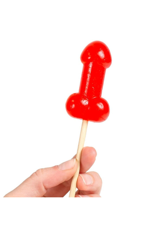 SECRETPLAY - LECCA-LECCA A FORMA DI PENE DI CARAMELLA ALLA CILIEGIA CON EFFETTO CALORE PICCANTE