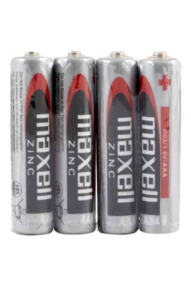 MAXELL - BATTERIA SALINA MANGANESO AAA R03 RETRATTILE*4