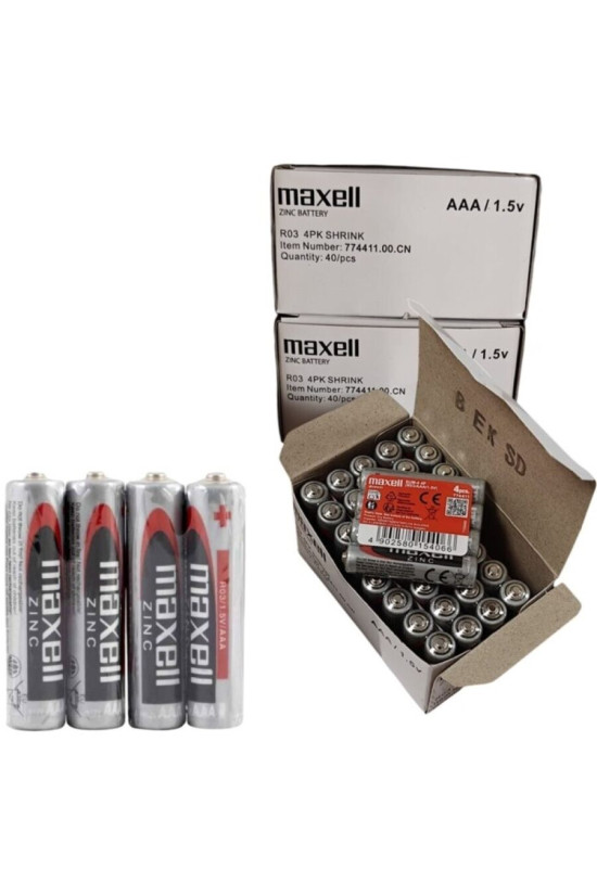 MAXELL - BATTERIA SALINA MANGANESO AAA R03 RETRATTILE*4