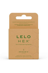 LELO - PRESERVATIVI ORGANICI HEX CONFEZIONE DA 3 UNITÀ
