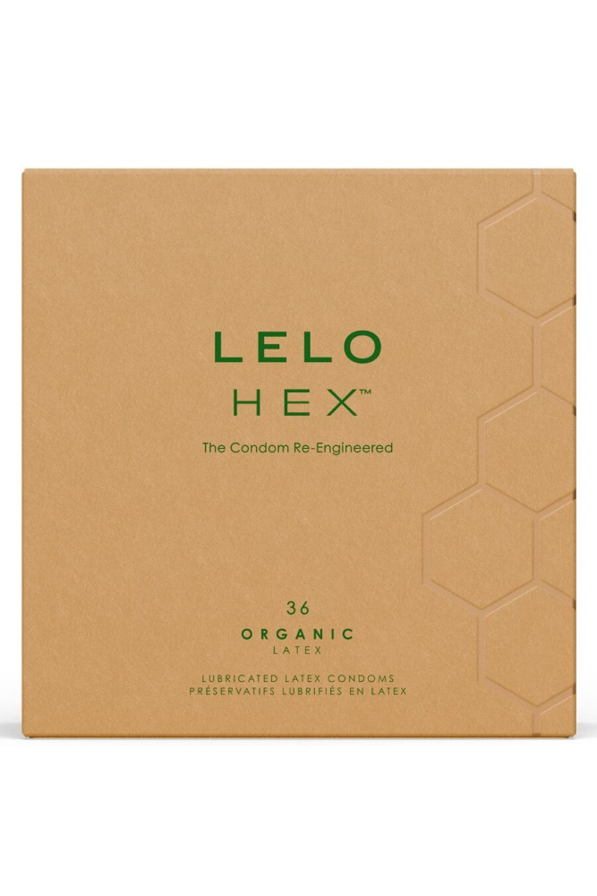 LELO - PRESERVATIVI ORGANICI HEX CONFEZIONE DA 36 UNITÀ