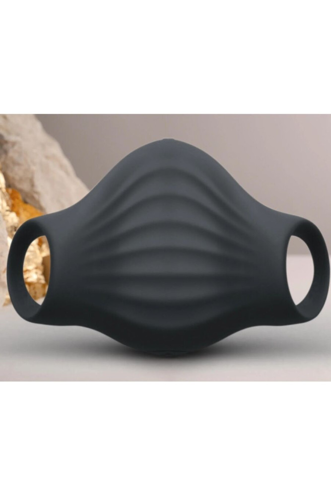 ROCKS-OFF - VIBRATORE FLESSIBILE PALM BLACK MASTURBATOR