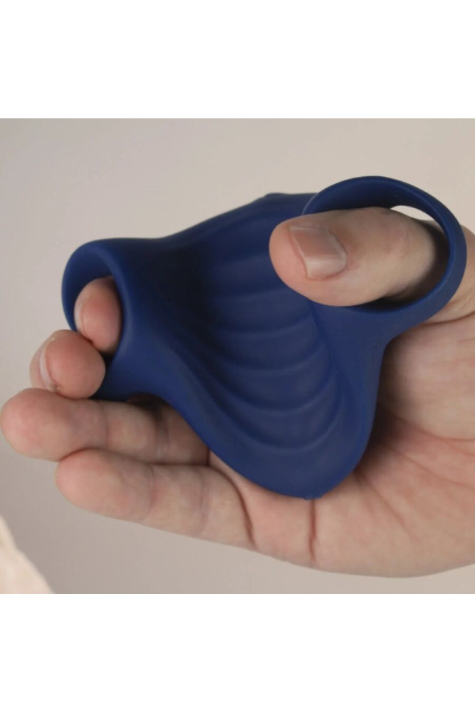 ROCKS-OFF - MASTURBATORE VIBRATORE FLESSIBILE PALM BLUE