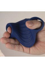 ROCKS-OFF - MASTURBATORE VIBRATORE FLESSIBILE PALM BLUE