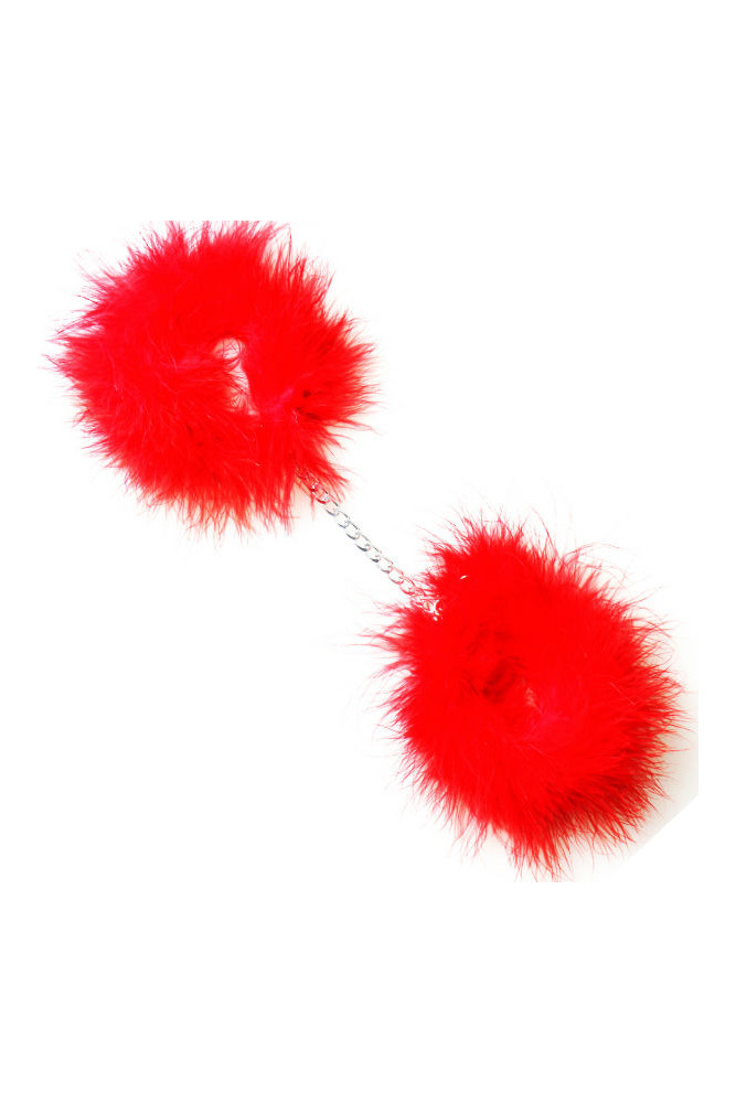 GIOCO SEGRETO - MANETTE MARABOU ROSSO