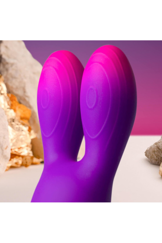 ROCKS-OFF - VIBRATORE FLESSIBILE GLO-GIRL BUNNY VIOLA