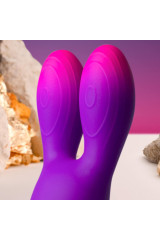 ROCKS-OFF - VIBRATORE FLESSIBILE GLO-GIRL BUNNY VIOLA
