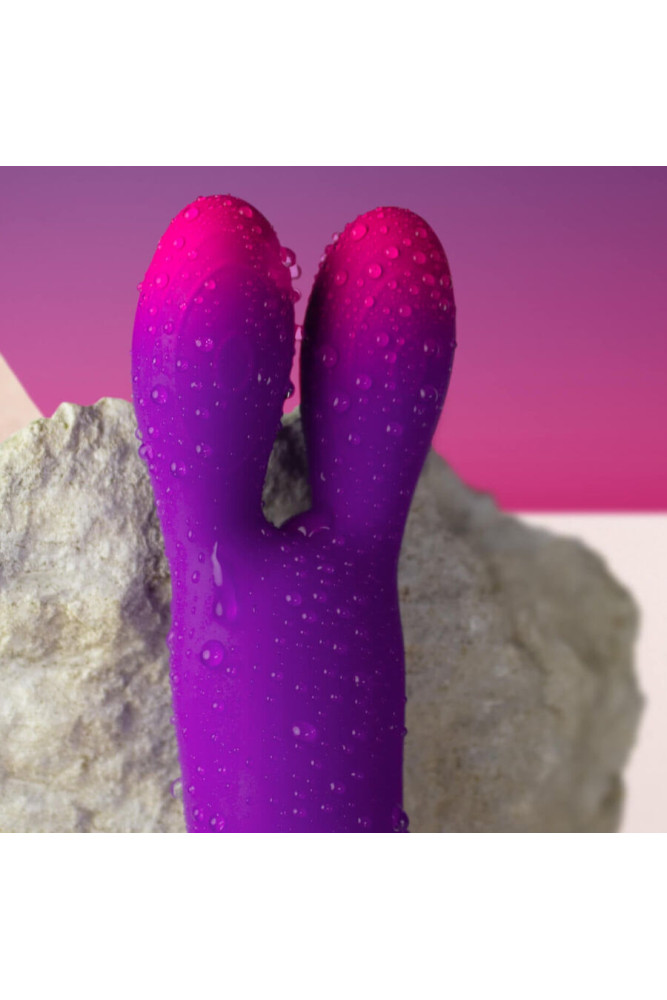 ROCKS-OFF - VIBRATORE FLESSIBILE GLO-GIRL BUNNY VIOLA