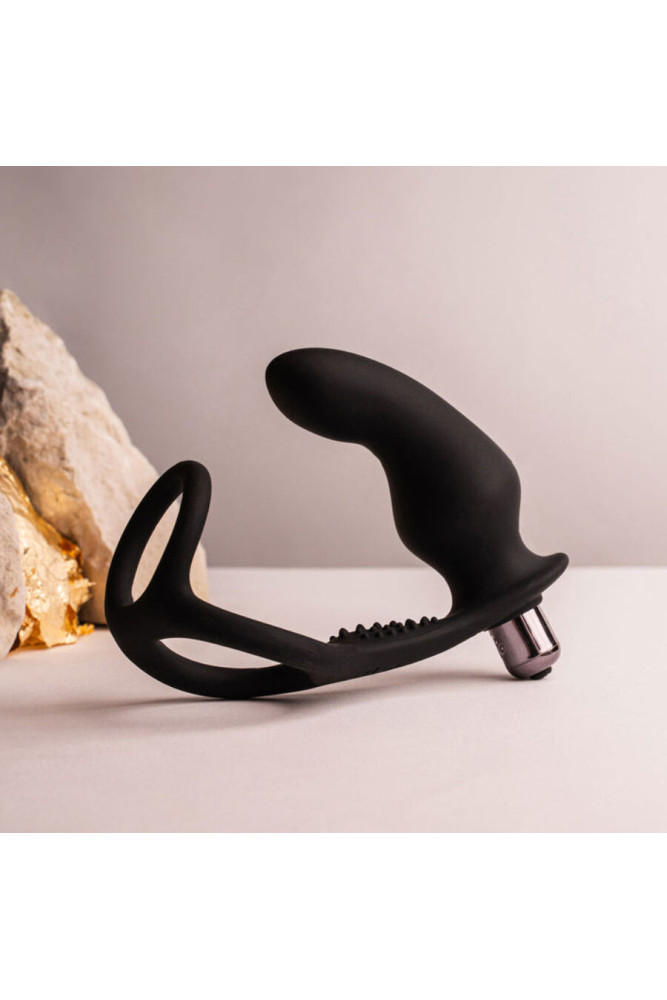 ROCKS-OFF - RO-ZEN RRO PLUG ANALE CON ANELLO VIBRANTE PER IL PENE NERO