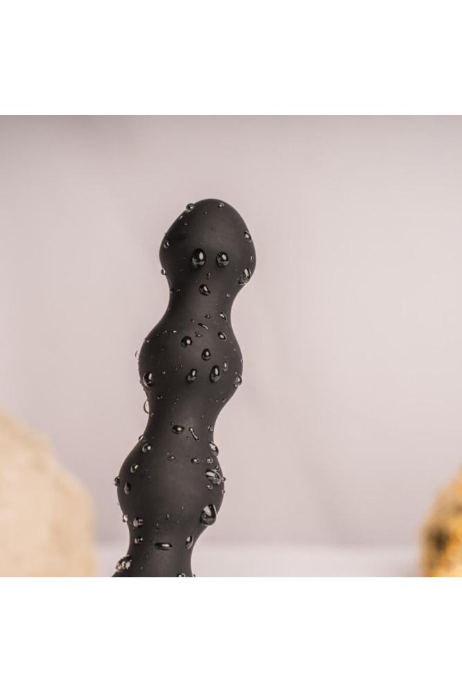 ROCKS-OFF - PETITE SENSATIONS PEARLS PLUG ANALE VIBRATORE NERO