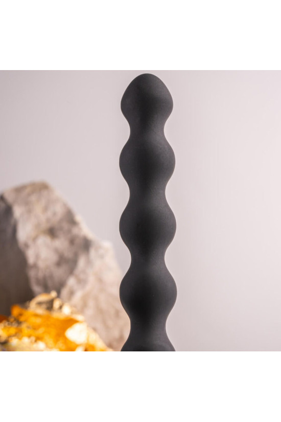 ROCKS-OFF - PETITE SENSATIONS PEARLS PLUG ANALE VIBRATORE NERO