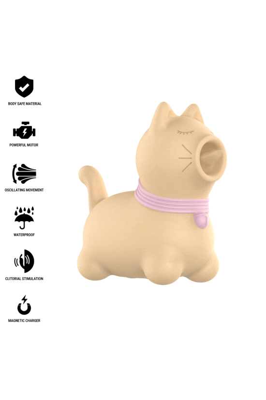 INTENSE - STIMOLATORE TOLOSA CON LINGUA ROTANTE A 360° GIALLO