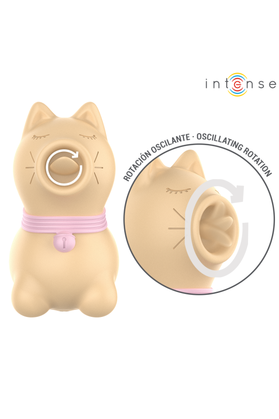 INTENSE - STIMOLATORE TOLOSA CON LINGUA ROTANTE A 360° GIALLO