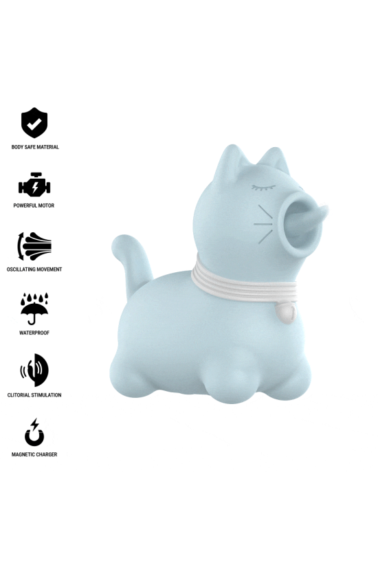 INTENSE - STIMOLATORE DUCHESS CON LINGUA ROTANTE 360º BLU