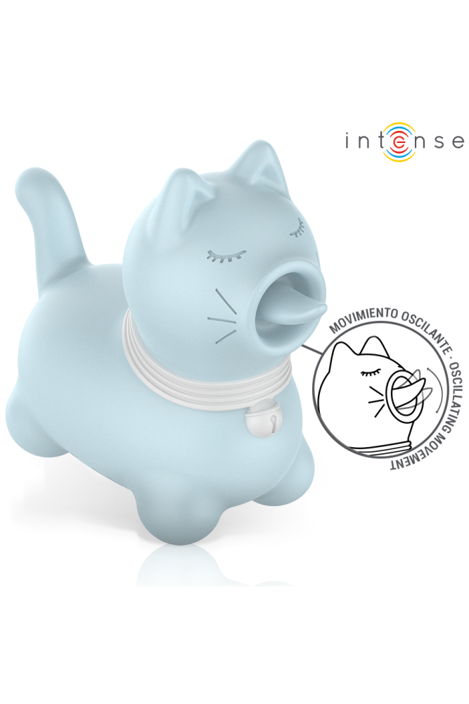 INTENSE - STIMOLATORE DUCHESS CON LINGUA ROTANTE 360º BLU