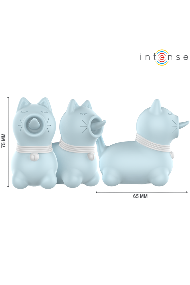 INTENSE - STIMOLATORE DUCHESS CON LINGUA ROTANTE 360º BLU