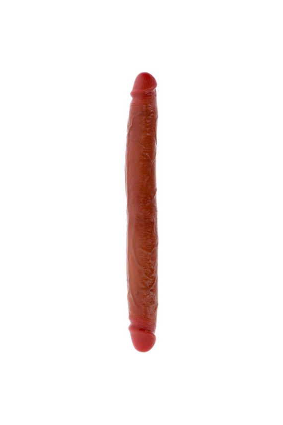 GET REAL - DILDO IN SILICONE A DOPPIA ESTREMITÀ CARAMELLO 35 CM