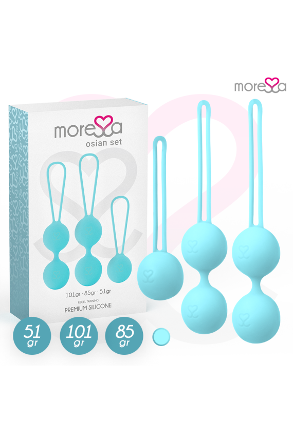 MORESSA - SET OSIAN PREMIUM IN SILICONE TURCHESE