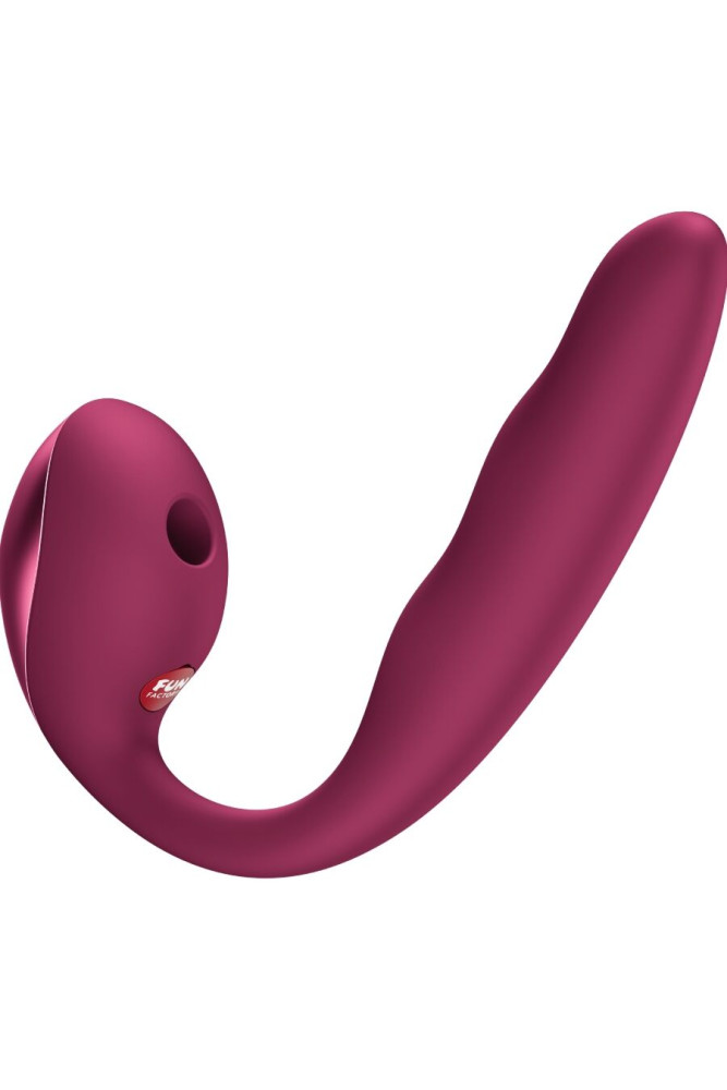 FUN FACTORY - VIBRATORE ALLEGRO INSERIBILE A DOPPIO IMPULSO D'ARIA ROSSO VINO