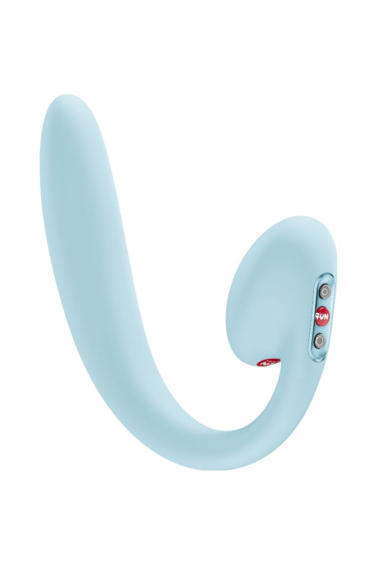 FUN FACTORY - VIBRATORE A DOPPIO IMPULSO D'ARIA INSERIBILE CRESCENDO BLU GHIACCIO