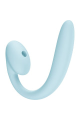 FUN FACTORY - VIBRATORE A DOPPIO IMPULSO D'ARIA INSERIBILE CRESCENDO BLU GHIACCIO