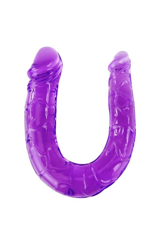 BAILE - DOPPIO DILDO IN JELLY FLESSIBILE LILLA