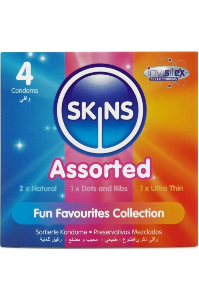 SKINS - CONFEZIONE DA 4 PRESERVATIVI ASSORTITI PREMIUM