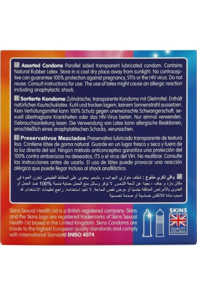 SKINS - CONFEZIONE DA 4 PRESERVATIVI ASSORTITI PREMIUM