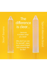 SKINS - PRESERVATIVI BANANA PREMIUM CONFEZIONE DA 8