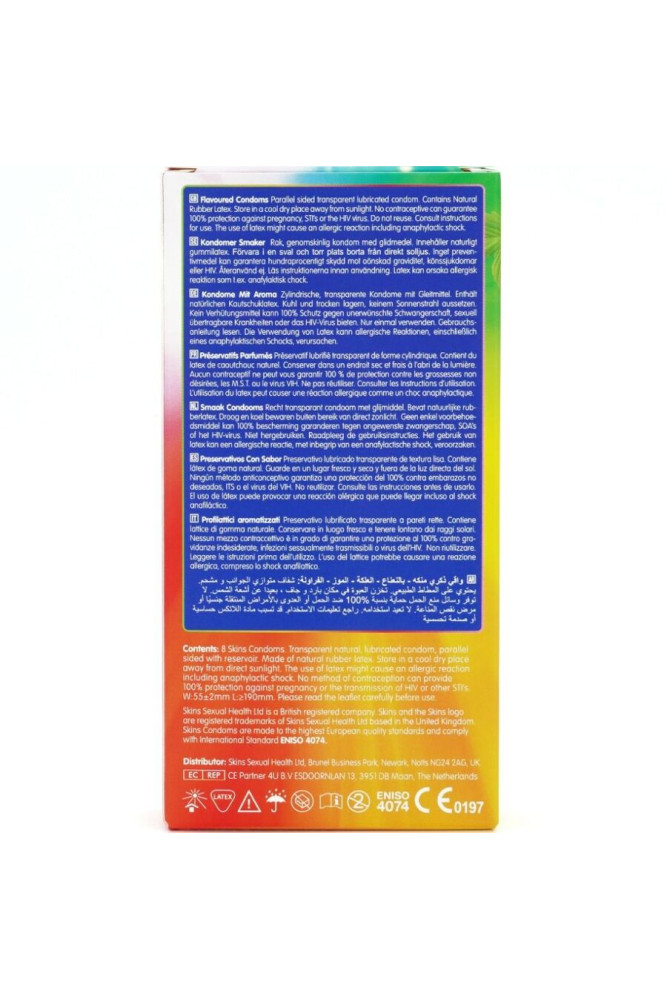 SKINS - PRESERVATIVI MULTIGUSTO PREMIUM CONFEZIONE DA 8