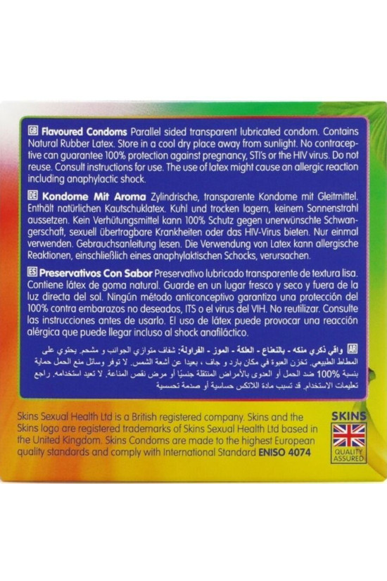 SKINS - PRESERVATIVI MULTIGUSTO PREMIUM CONFEZIONE DA 4