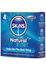 SKINS - PRESERVATIVI NATURALI PREMIUM CONFEZIONE DA 4