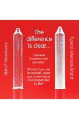 SKINS - PRESERVATIVI PREMIUM ALLA FRAGOLA CONFEZIONE DA 8