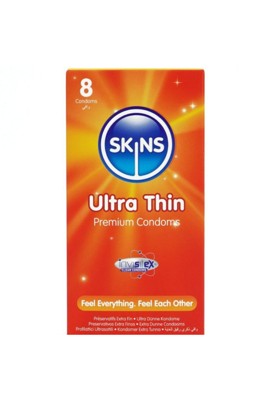 SKINS - PRESERVATIVI ULTRA SOTTILI PREMIUM CONFEZIONE DA 8
