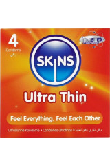 SKINS - PRESERVATIVI ULTRA SOTTILI PREMIUM CONFEZIONE DA 4