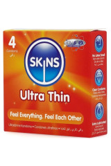SKINS - PRESERVATIVI ULTRA SOTTILI PREMIUM CONFEZIONE DA 4
