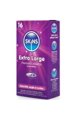 SKINS - PRESERVATIVI EXTRA LARGE PREMIUM CONFEZIONE DA 16