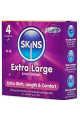 SKINS - PRESERVATIVI EXTRA LARGE PREMIUM CONFEZIONE DA 4