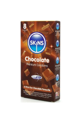 SKINS - PRESERVATIVI PREMIUM AL CIOCCOLATO CONFEZIONE DA 8