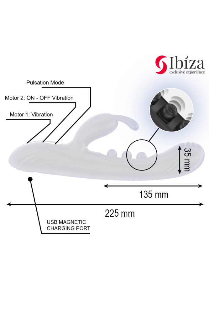 IBIZA - CONIGLIO VIBRANTE CON PULSAZIONE