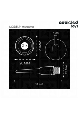 ADDICTED TOYS - PULITORE ANALE CON ADATTATORE UNIVERSALE MODELLO 1