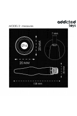 ADDICTED TOYS - PULITORE ANALE CON ADATTATORE UNIVERSALE MODELLO 2