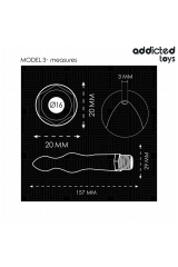 ADDICTED TOYS - PULITORE ANALE CON ADATTATORE UNIVERSALE MODELLO 3